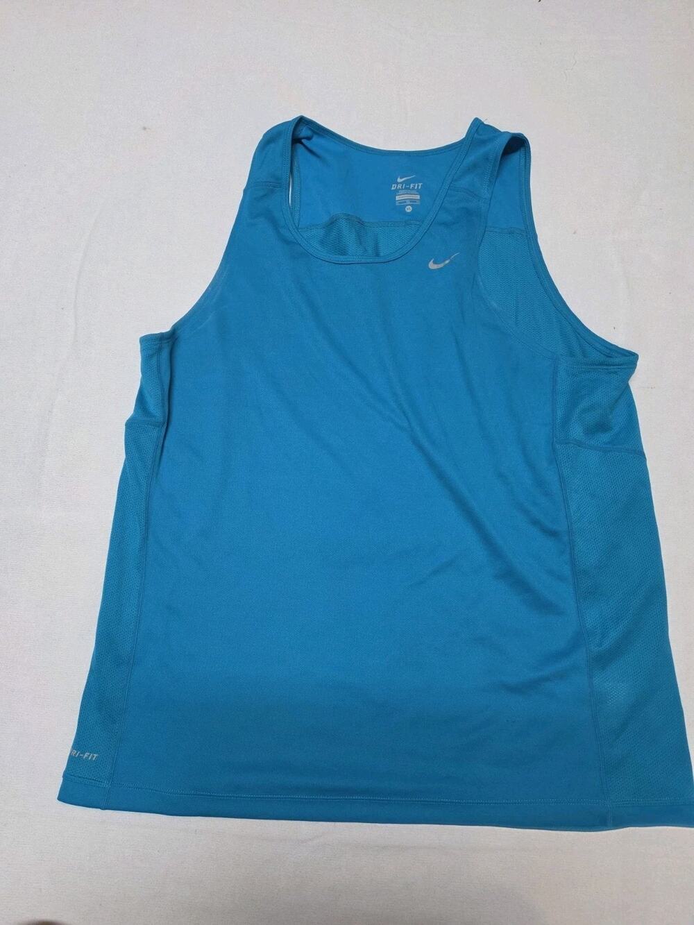 Nike Dri-FIT Men’s XL Blue Sleeveless Running Training Athletic Workout Shirt